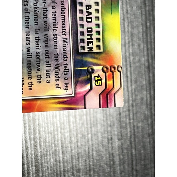 Pokemon Card #15 The Tempest-Bad Omen Mewtwo Strikes Back NEW UNCIRCULATED - Picture 10 of 10
